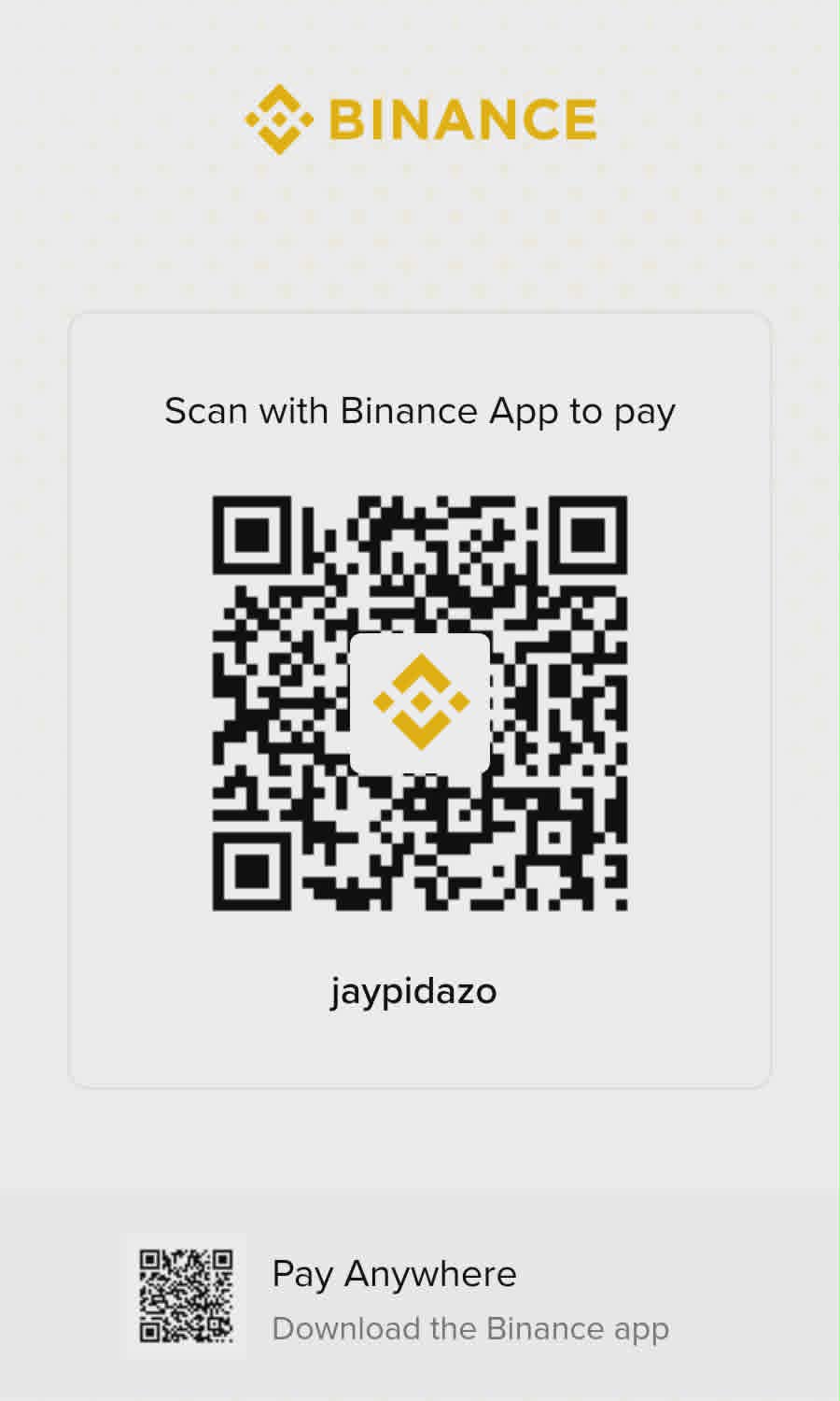 Binance Pay QR code